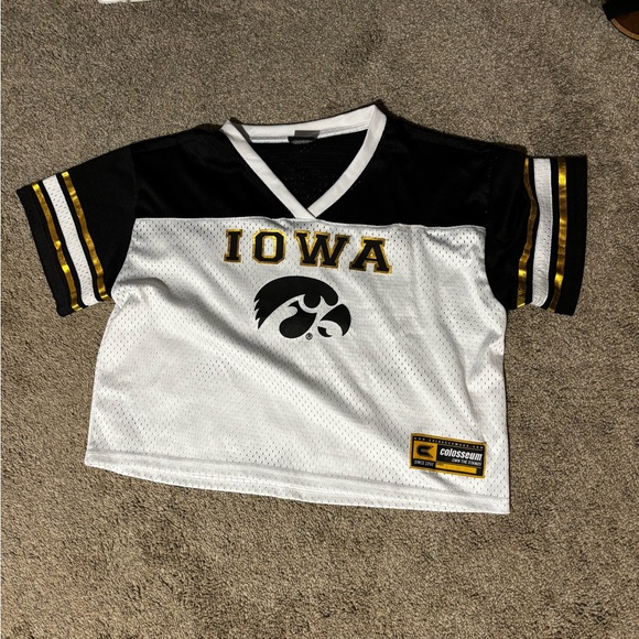 NWOT Iowa Hawkeye Women’s Cropped Jersey - Picture 1 of 4